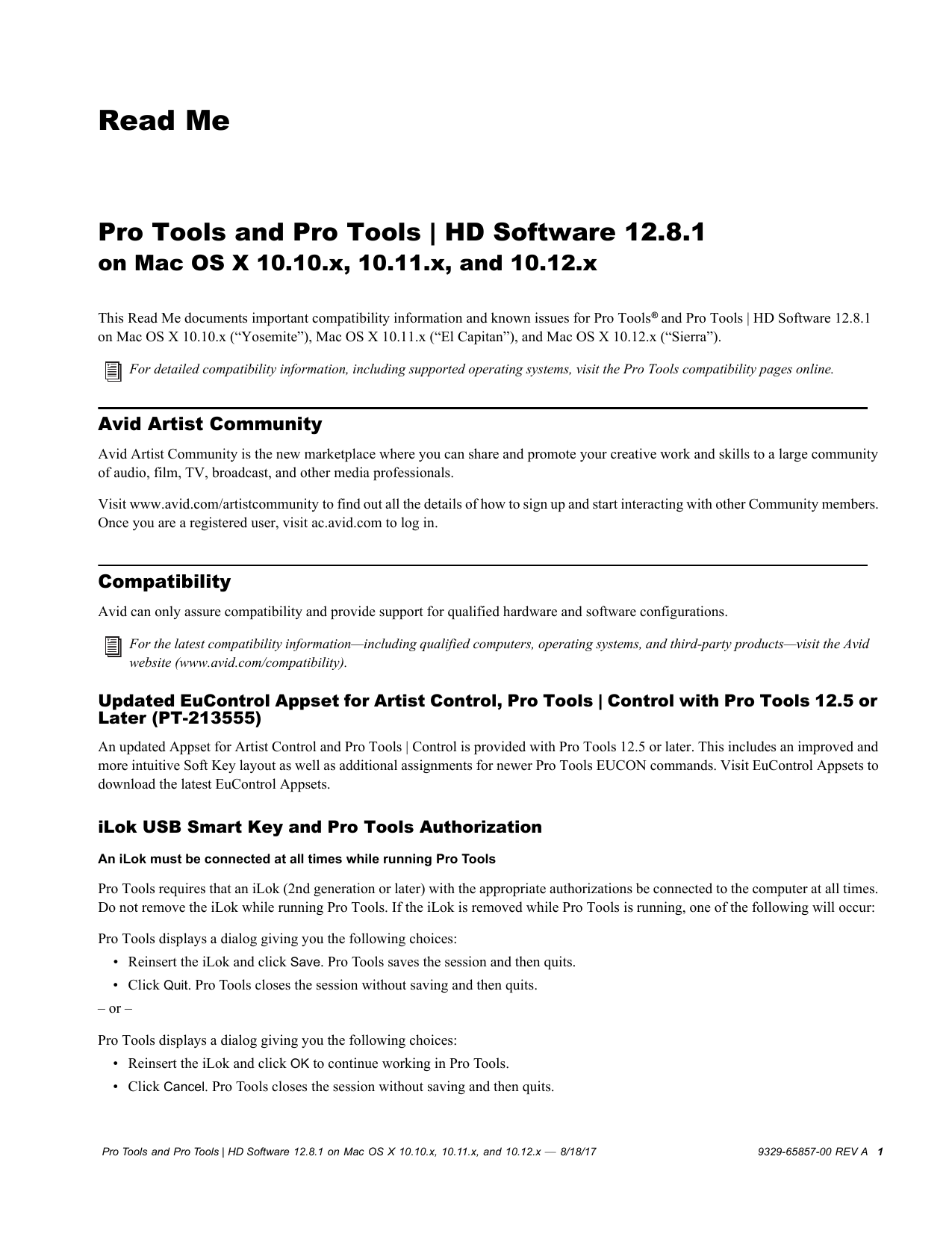 pro tools for mac os x 10.10.5